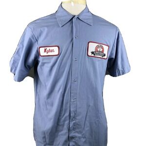 Janssen & Meyer Employee Uniform Work Shirt Size Medium De Wafelbakkers Patch